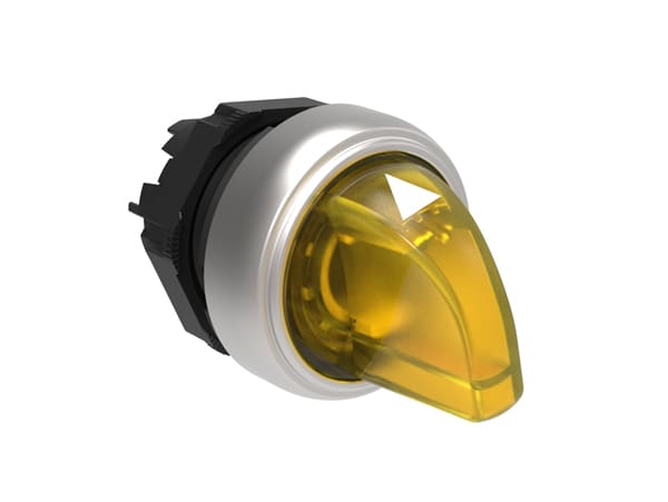 LOVATO ELECTRIC - SELETTORE LUMINOSO GIALLO 1-0-2