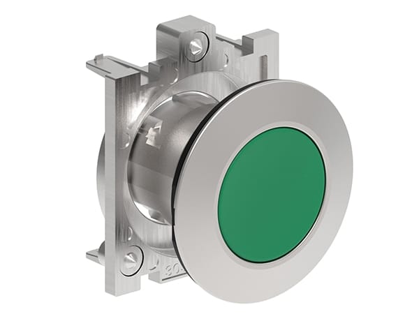 LOVATO ELECTRIC - PULSANTE A FILO MET.RASATO VERDE
