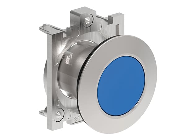 LOVATO ELECTRIC - PULSANTE A FILO MET.RASATO BLU