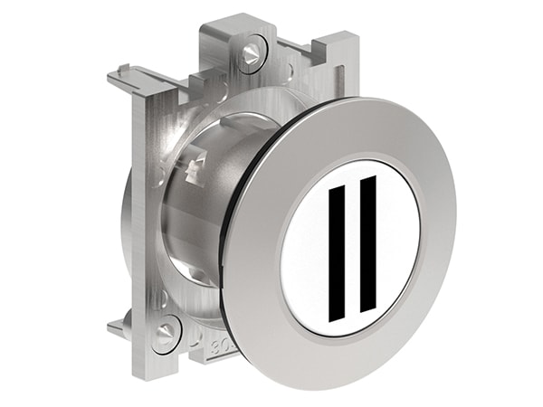 LOVATO ELECTRIC - PULSANTE A FILO MET.RASATO II BIANCO