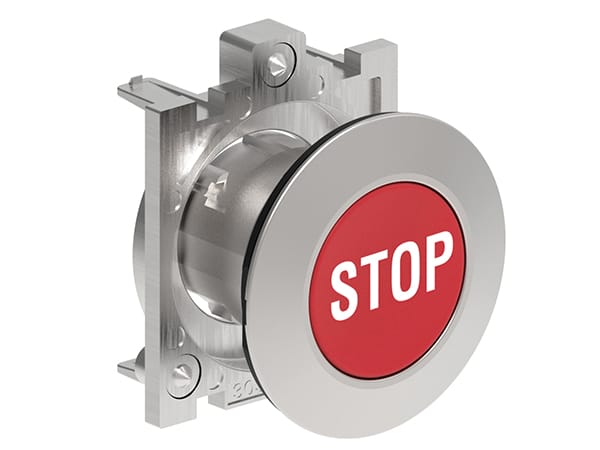 LOVATO ELECTRIC - RED FLUSH MET.A FILO PUSH-BUTTON STOP