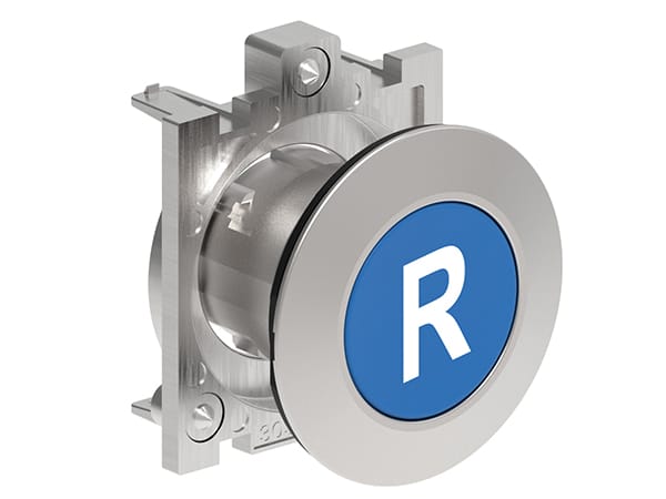 LOVATO ELECTRIC - PULSANTE A FILO MET.RASATO R BLU