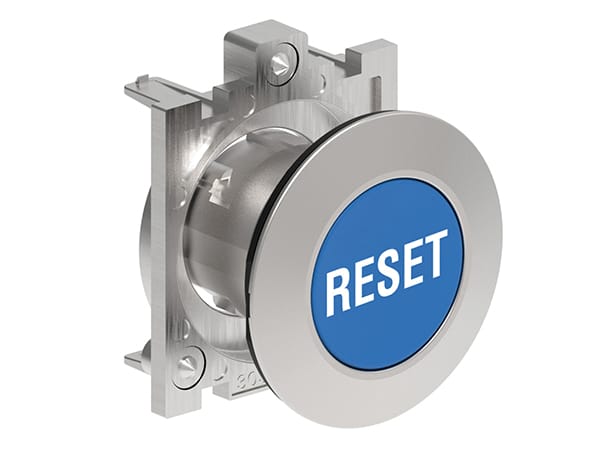 LOVATO ELECTRIC - PULSANTE A FILO MET.RASATO RESET BLU
