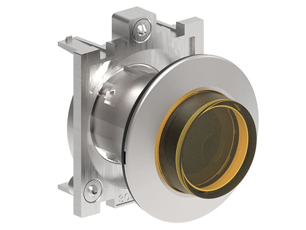 LOVATO ELECTRIC - PULS. LUMINOSO A FILO MET.SPORG.GIALLO