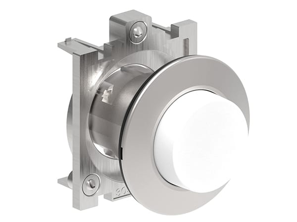 LOVATO ELECTRIC - PULS.A FILO MET.PASSO-PASSO SPORG.BIANCO