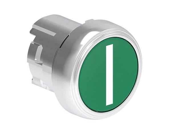 LOVATO ELECTRIC - PULSANTE MET.RASATO I VERDE