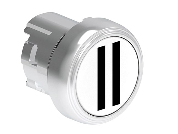 LOVATO ELECTRIC - PULSANTE MET.RASATO II BIANCO