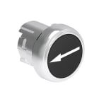 LOVATO ELECTRIC - PULSANTE MET.RASATO FR.DX-SX NERO