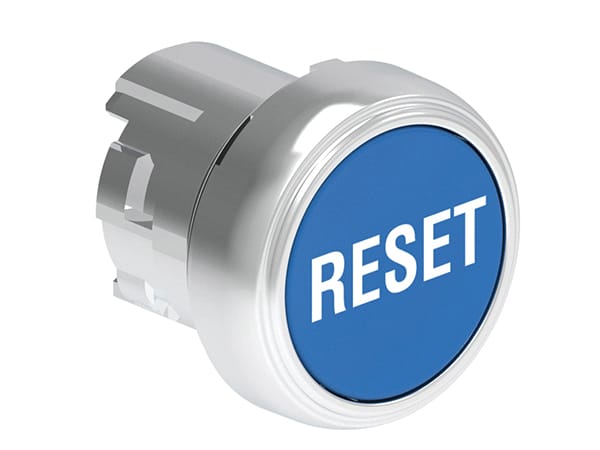LOVATO ELECTRIC - PULSANTE MET. RASATO RESET BLU