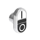 LOVATO ELECTRIC - PULS.MET.DOPPIO RASATO BIANCO/NERO I-O