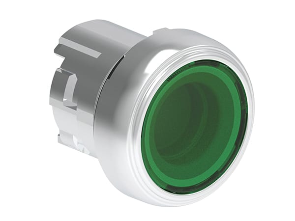 LOVATO ELECTRIC - PULSANTE LUMINOSO MET. RASATO VERDE