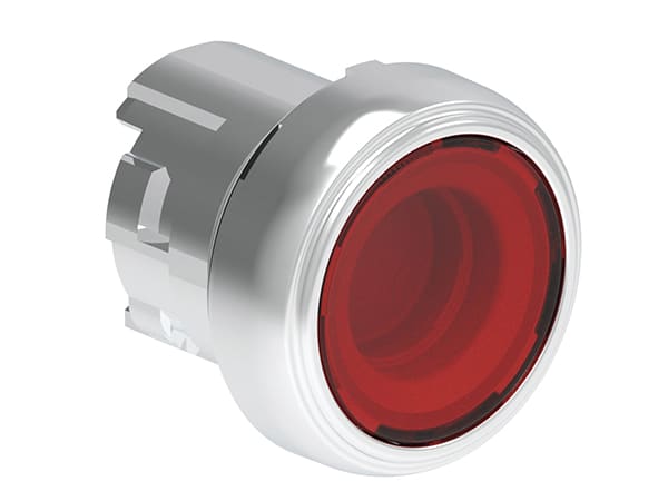 LOVATO ELECTRIC - PULSANTE LUMINOSO MET. RASATO ROSSO