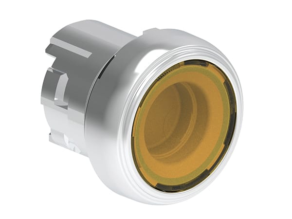 LOVATO ELECTRIC - PULSANTE LUMINOSO MET. RASATO GIALLO