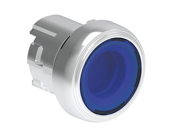 LOVATO ELECTRIC - PULSANTE LUMINOSO MET. RASATO BLU