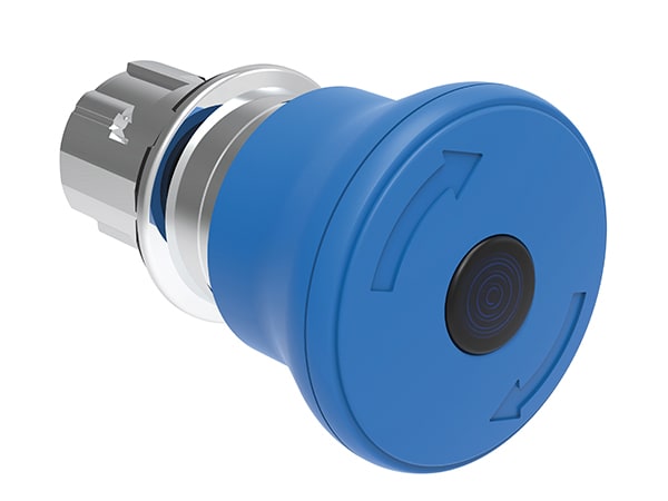 LOVATO ELECTRIC - PULS.LUM.FUNGO 40MM BLU SG.ROT.