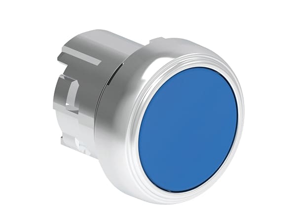 LOVATO ELECTRIC - PULSANTE MET. PASSO-PASSO RASATO BLU