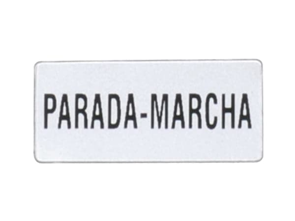 LOVATO ELECTRIC - ETICHETTA PARADA-MARCHA