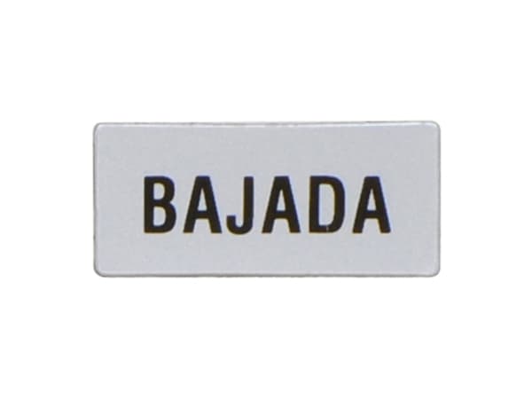 LOVATO ELECTRIC - ETICHETTA BAJADA
