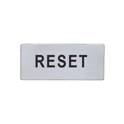 LOVATO ELECTRIC - ETICHETTA RESET