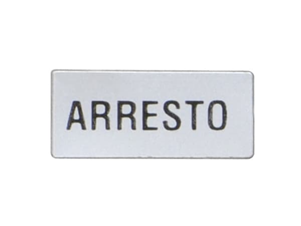 LOVATO ELECTRIC - ETICHETTA ARRESTO