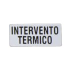 LOVATO ELECTRIC - ETICHETTA INTERVENTO TERMICO