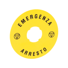 LOVATO ELECTRIC - DISCO PLAST. 90MM EMERGENZA-ARRESTO