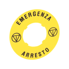 LOVATO ELECTRIC - DISCO PLAST. 60MM EMERGENZA-ARRESTO