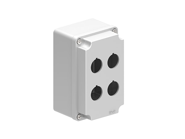 LOVATO ELECTRIC - PULSANTIERA METALLICA GRIGIA 2X2 FORI