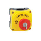 LOVATO ELECTRIC - PULS. GIA.+40MM SG.CHIAV+1NC+EMERGEN STP