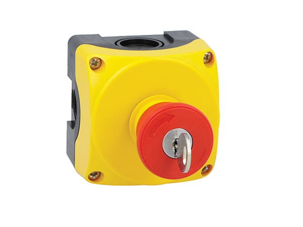 LOVATO ELECTRIC - PULS. GIALLA + 40MM SG.CHIAVE + 2NC