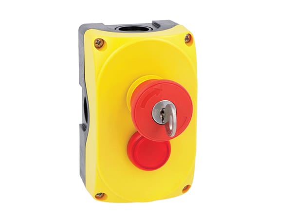 LOVATO ELECTRIC - PULS. GIA+40MM SG.CH+1NA+1NC+LED ROS 24V