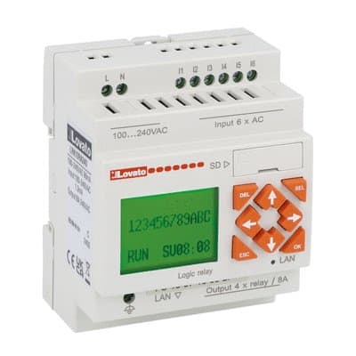 LOVATO ELECTRIC - RELE' PROGR. 6I/4O 100-240VAC ETHERNET