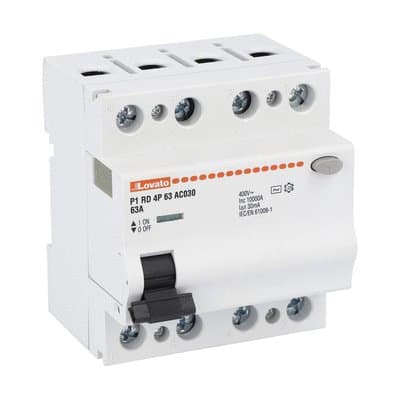 LOVATO ELECTRIC - INTERRUTTORE DIFF.PURO 4P 63A IDN 30MA