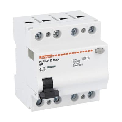LOVATO ELECTRIC - INTERRUTTORE DIFF.PURO 4P 63A IDN 300MA