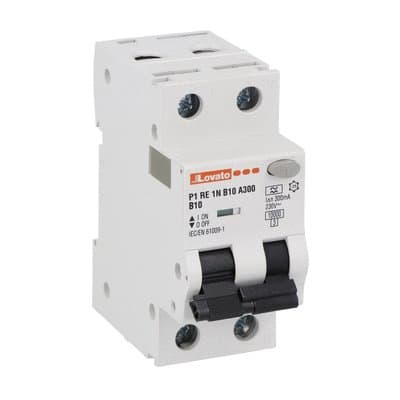 LOVATO ELECTRIC - INTERR.MAGNETOT.DIFF.1P+N B10 300MA 10KA