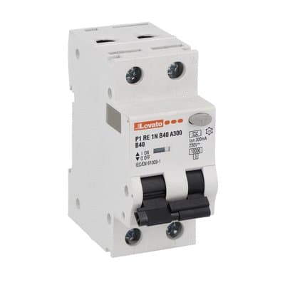 LOVATO ELECTRIC - INTERR.MAGNETOT.DIFF.1P+N B40 300MA 10KA