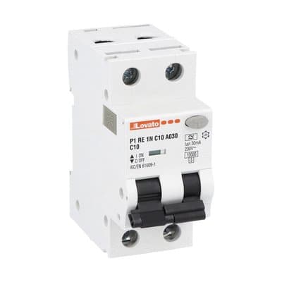 LOVATO ELECTRIC - INTERR.MAGNETOT.DIFF.1P+N C10 30MA 10KA