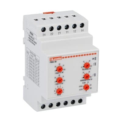 LOVATO ELECTRIC - RELE' AMP.1F 24-240VAC/DC MIN E MAX CORR