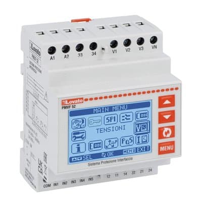 LOVATO ELECTRIC - PROTEZIONE D'INTERFACCIA CEI 0-21, 4 MOD