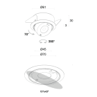 L&L LUCE E LIGHT - CIAK 2.7 HC 5W 24VDC 3000K 65 BIA CK270015JB