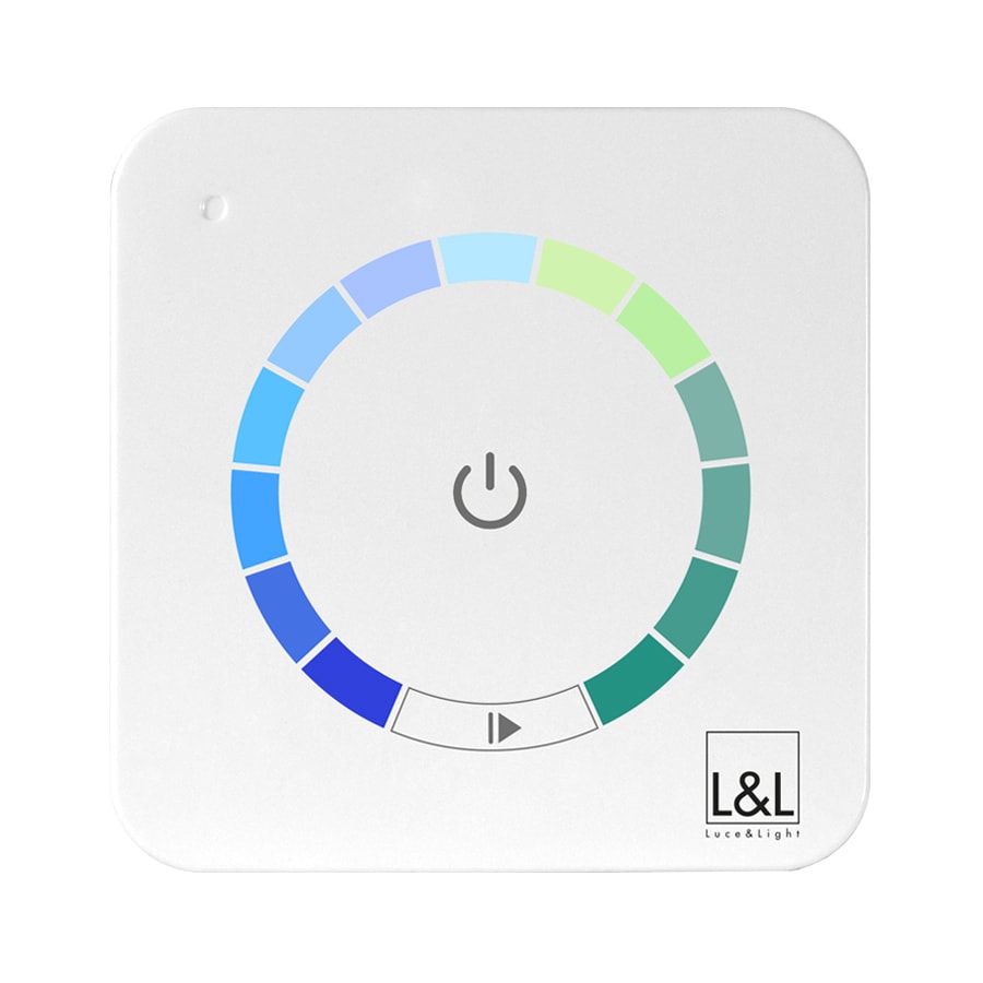 L&L LUCE E LIGHT - RADIOCOMANDO TOUCH CRN CIANO DIN. 2 CH TLC10