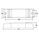 L&L LUCE E LIGHT - ALIM 1-3 LED 700MA VIN240AC 115X35X20 A13700QL