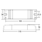 L&L LUCE E LIGHT - ALIM 1-3 LED 700MA VIN240AC 115X35X20