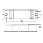 L&L LUCE E LIGHT - ALIM OUT60-360MA 115-240V 15W 115X35X20 A19220TC