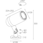 L&L LUCE E LIGHT - AKRO1.0 37W 1050MA 3000K 16-42 NER AK100005R2N