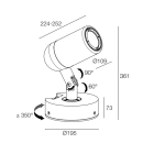 L&L LUCE E LIGHT - AKRO1.2 43W 230V 4000K 13-32 NER D AK121009R1ND