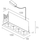 L&L LUCE E LIGHT - BITPOP4.1HC 18W 230V 30K 42 B DALI2 BP411015LBD