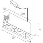L&L LUCE E LIGHT - BITPOP4.1HC 18W 230VAC 30K 17 N BP411015SN0