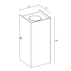 L&L LUCE E LIGHT - BROM4.0 6W+6W 500MA 4000K 20+20 INOX