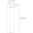L&L LUCE E LIGHT - BITTA1.0 10W 230VAC 4000K ASIM GRI